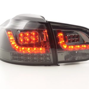 LED Rückleuchten Set VW Golf 6 Typ 1K  2008-2012 schwarz mit Led Blinker für Rechtslenker
