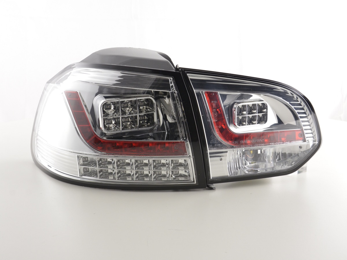 LED Rückleuchten Set VW Golf 6 Typ 1K  2008-2012 chrom mit Led Blinker für Rechtslenker – Bild 5