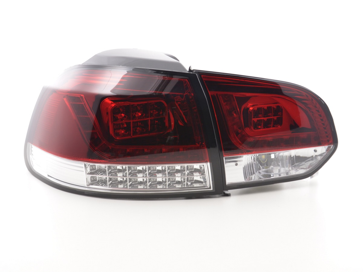 LED Rückleuchten Set VW Golf 6 Typ 1K  2008-2012 rot/klar mit Led Blinker für Rechtslenker – Bild 5