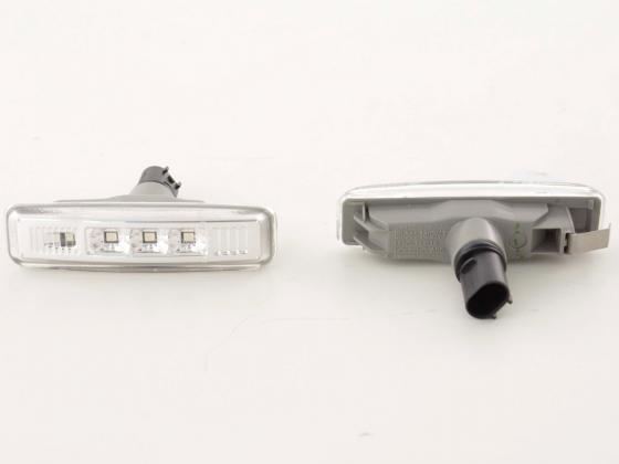 Seitenblinker Blinker Set LED BMW 5er E39, chrom – Bild 2