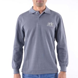 Poloshirt, Polo, Shirt, Top Modern, Klasse Design, grau Größe M