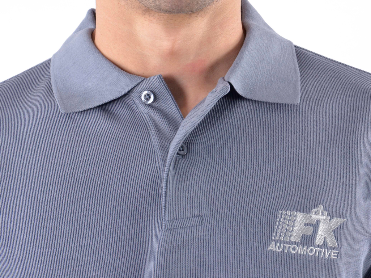 Poloshirt, Polo, Shirt, Top Modern, Klasse Design, grau Größe M – Bild 4