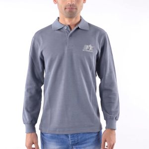 Poloshirt, Polo, Shirt, Top Modern, Klasse Design, grau Größe S