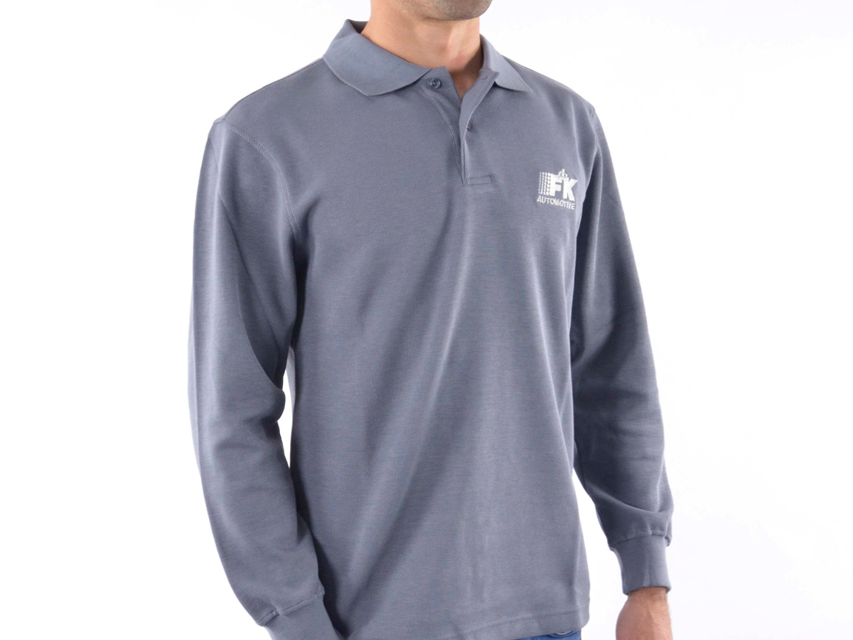 Poloshirt, Polo, Shirt, Top Modern, Klasse Design, grau Größe S – Bild 2