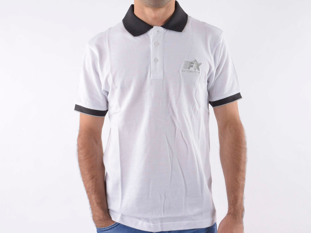 Poloshirt, Polo, Shirt, Top Modern, Klasse Design, weiß Größe S