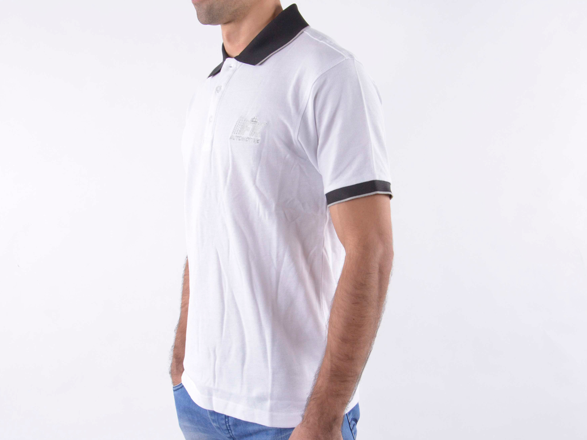 Poloshirt, Polo, Shirt, Top Modern, Klasse Design, weiß Größe S – Bild 6