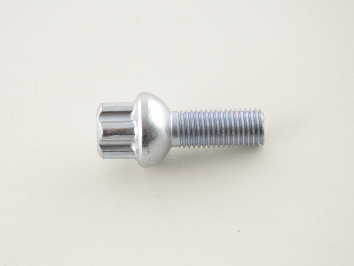 Radschrauben Set (10 Stk.) Schaftlänge 29mm Kugelbund silber M12x1,5 – Bild 5