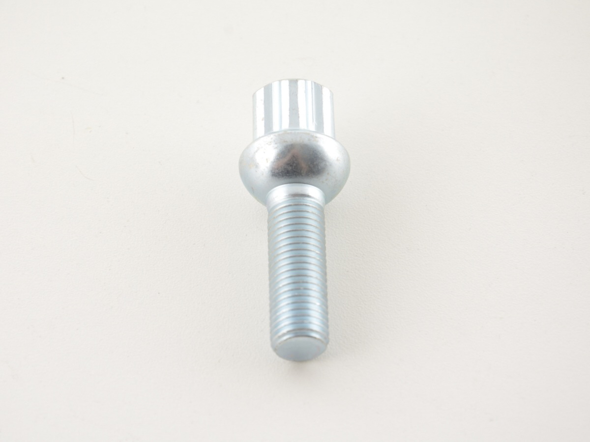 Radschrauben Set (10 Stk.) Schaftlänge 35mm Kugelbund silber M12x1,5 – Bild 3