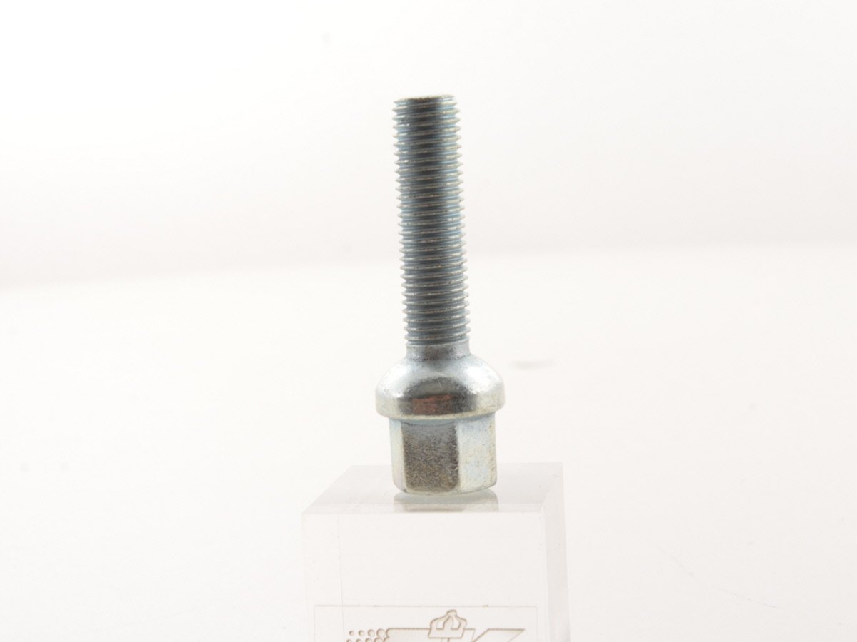 Radschrauben Set (10 Stk.) Schaftlänge 45mm Kugelbund silber M12x1,5 – Bild 4