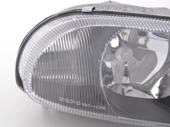 Verschleißteile Scheinwerfer rechts Alfa Romeo 156 Typ 932  97-03 schwarz
