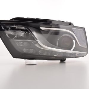 Scheinwerfer Set Daylight LED Tagfahrlicht Audi Q5 08.12 schwarz