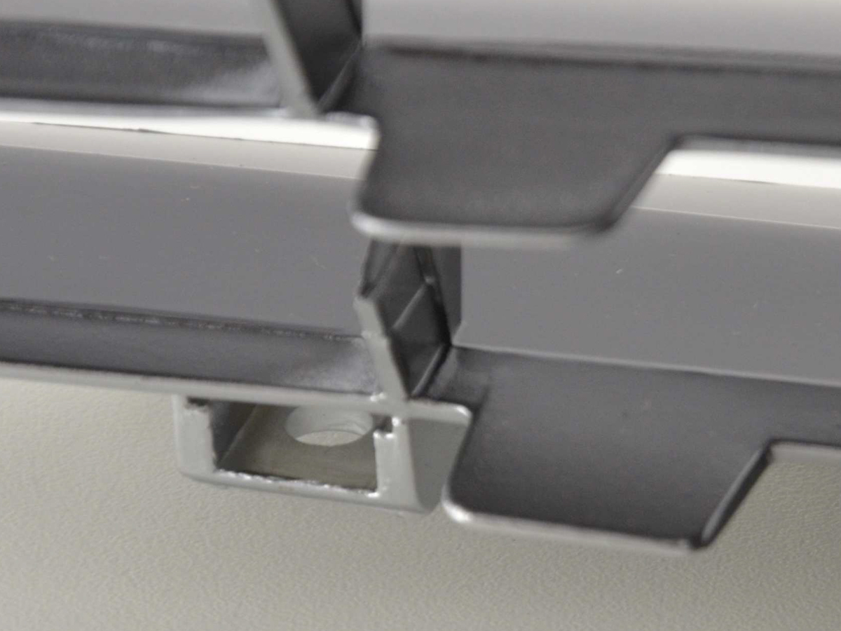 Sportgrill Frontgrill Grill Honda Civic 3-/4-trg. 95-96 schwarz/chrom – Bild 7