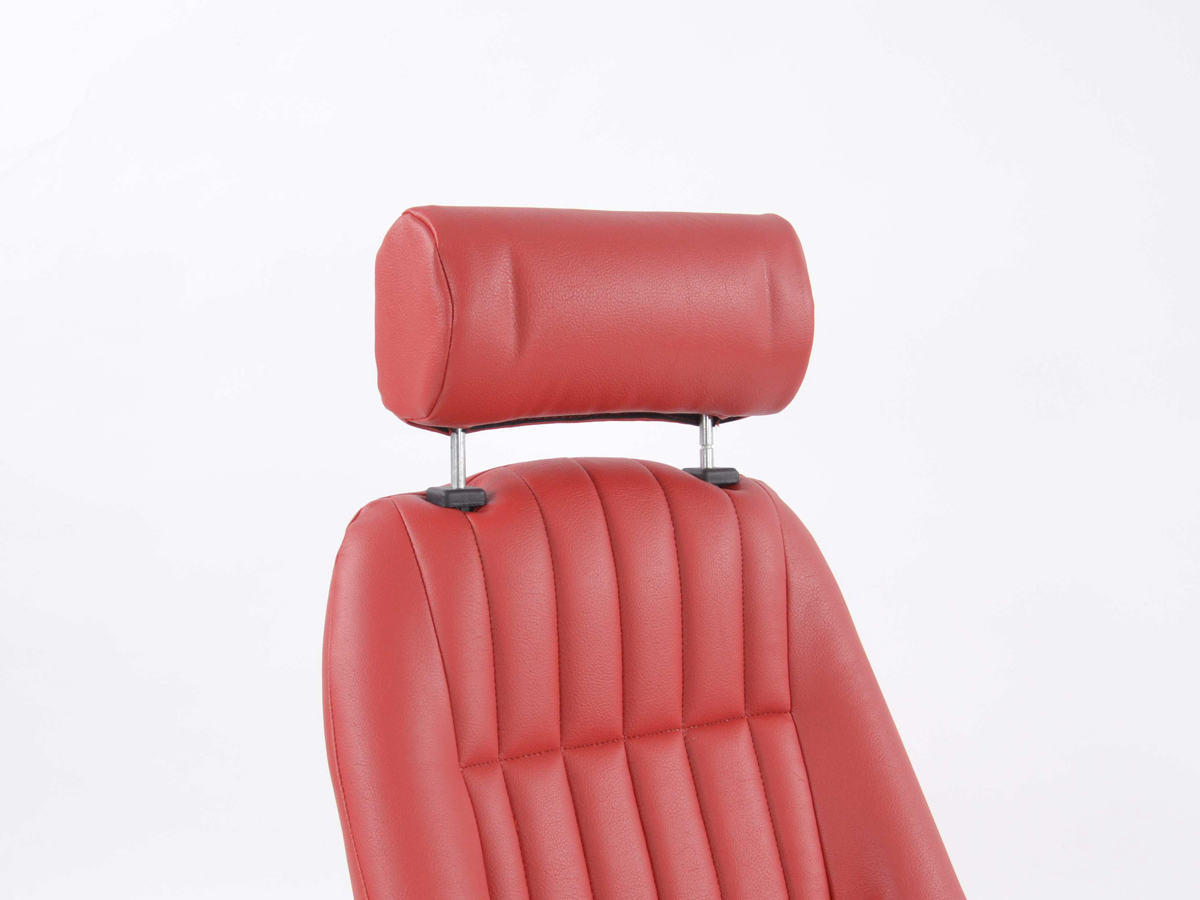 FK Oldtimersitze Auto Vollschalensitze Set Classic 2 Kunstleder rot mit Kopfstütze – Bild 3