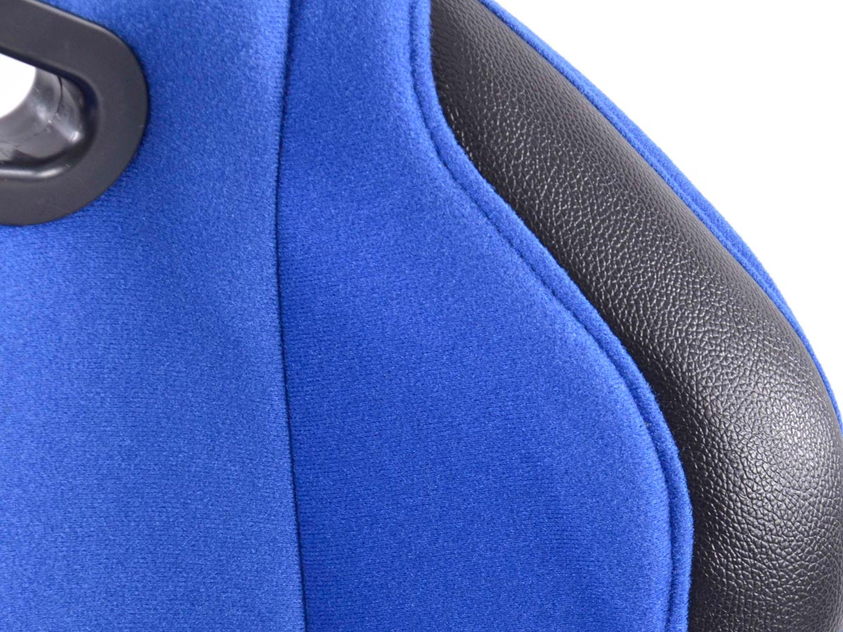 FK Sportsitze Auto Vollschalensitze Set Basic Stoff blau – Bild 5