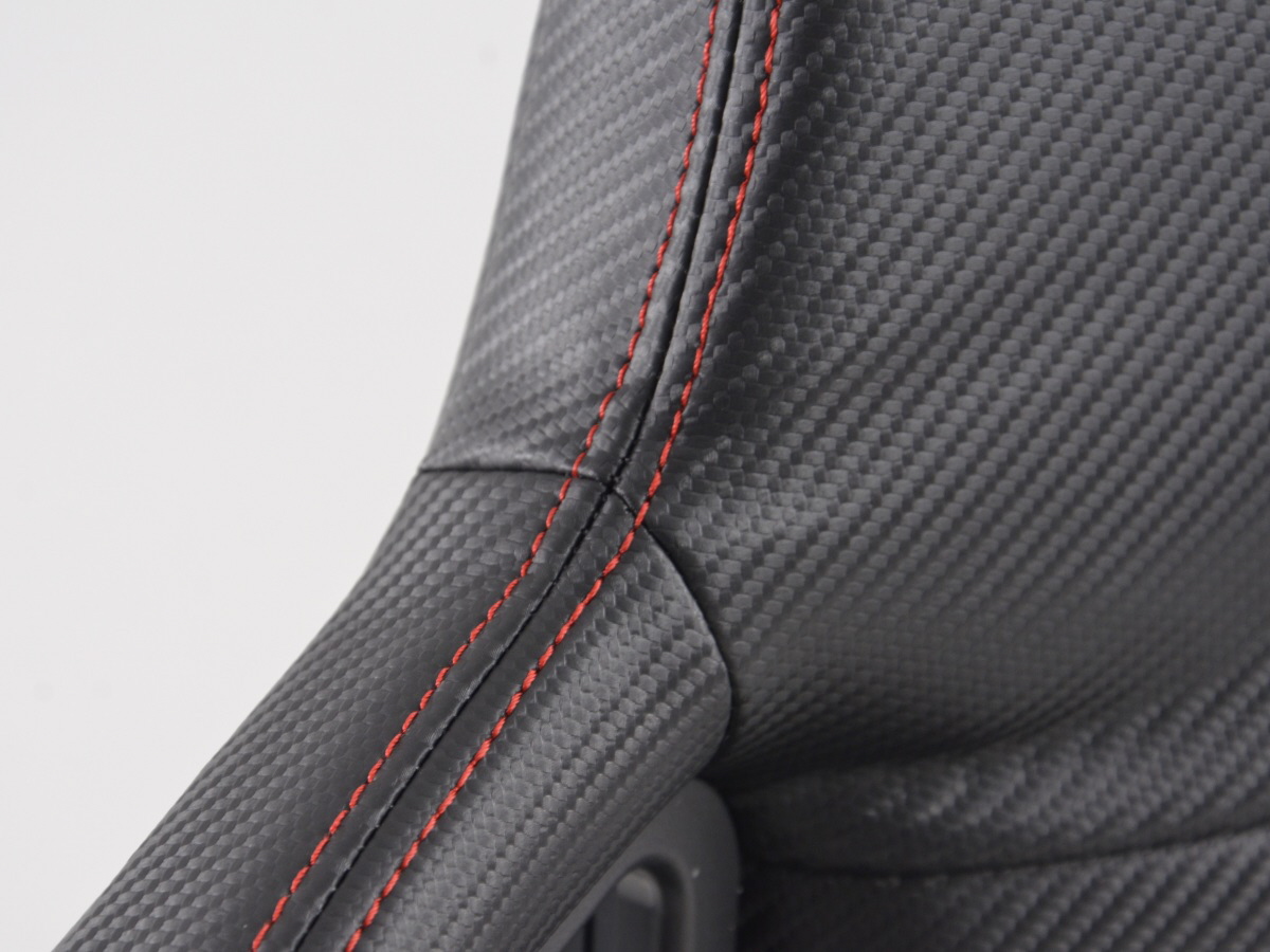 FK Sportsitze Auto Halbschalensitze Set Carbon-Optik Kunstleder schwarz – Bild 5