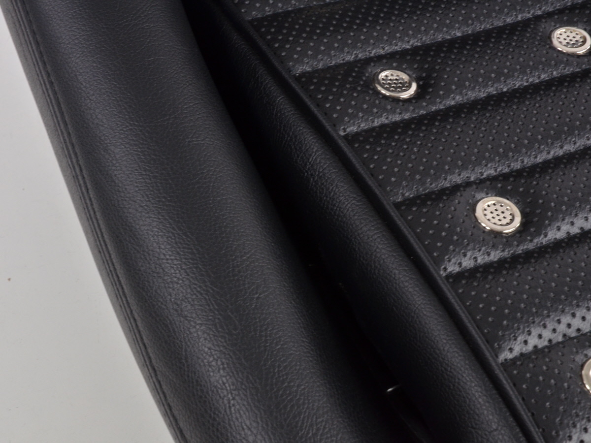 FK Oldtimersitze Auto Vollschalensitze Set Classic 1 Kunstleder schwarz ohne Kopfstütze inkl. Laufschienen – Bild 6