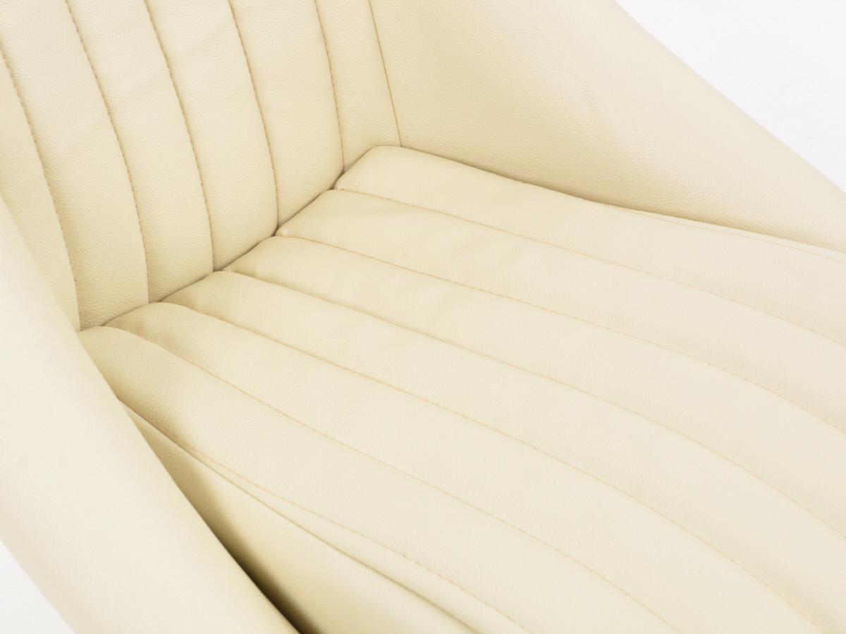 FK Oldtimersitze Auto Vollschalensitze Set Classic 2 Kunstleder beige mit Kopfstütze – Bild 4