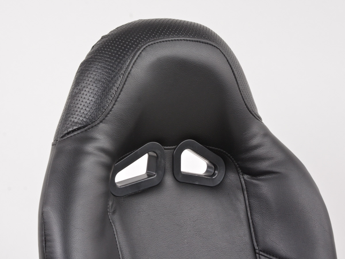 FK Sportsitze Auto Vollschalensitze Set Club Kunstleder schwarz – Bild 3