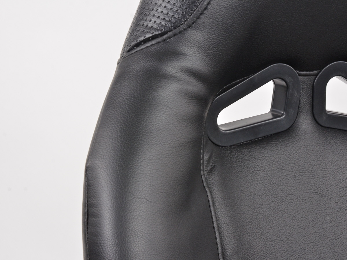 FK Sportsitze Auto Vollschalensitze Set Club Kunstleder schwarz – Bild 5