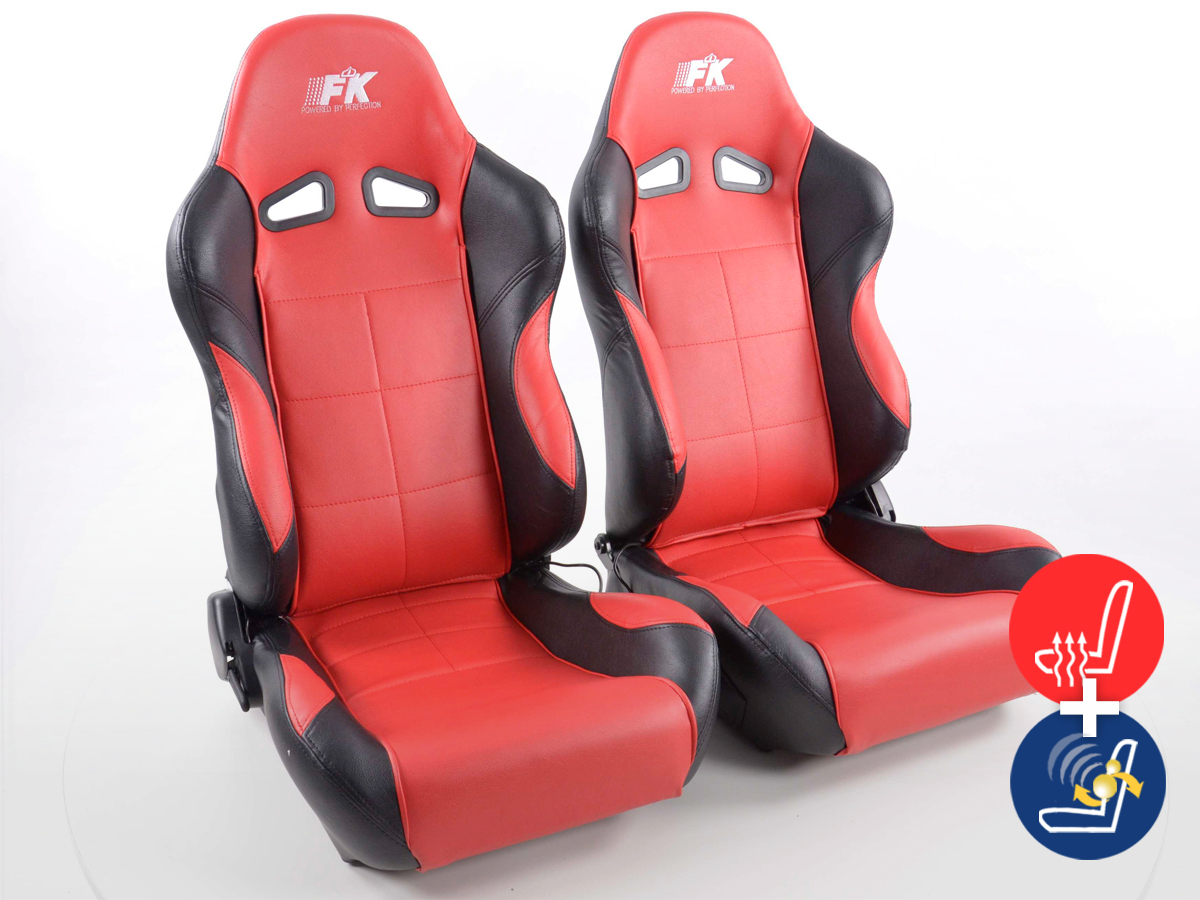 FK Sportsitze Auto Halbschalensitze Set Comfort mit Sitzheizung + Massagefunktion