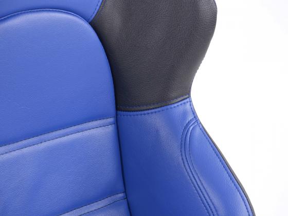 FK Sportsitze Auto Halbschalensitze Set Edition 1 Kunstleder blau/schwarz – Bild 3