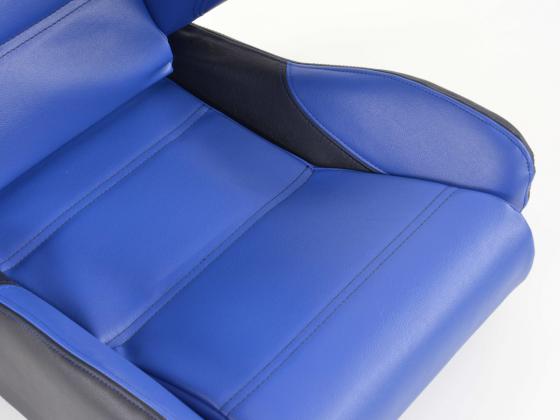 FK Sportsitze Auto Halbschalensitze Set Edition 1 Kunstleder blau/schwarz – Bild 4