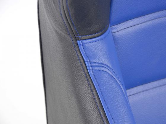 FK Sportsitze Auto Halbschalensitze Set Edition 1 Kunstleder blau/schwarz – Bild 6