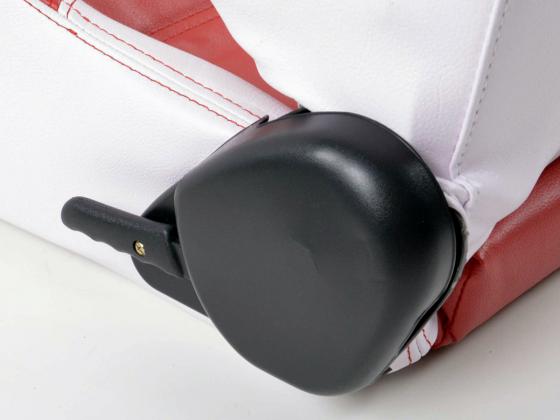 FK Sportsitze Auto Halbschalensitze Set Edition 1 Kunstleder rot weiß – Bild 6