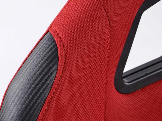 FK Sportsitze Auto Vollschalensitze Set Edition 2 Stoff rot – Bild 4