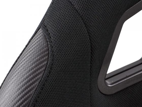 FK Sportsitze Auto Vollschalensitze Set Edition 2 Stoff schwarz – Bild 5