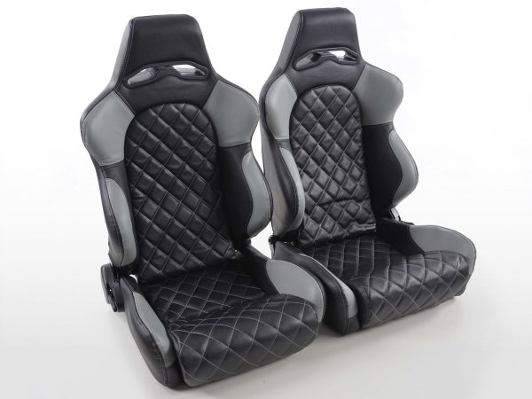 FK Sportsitze Auto Halbschalensitze Set Las Vegas in Motorsport-Optik mit Steppung