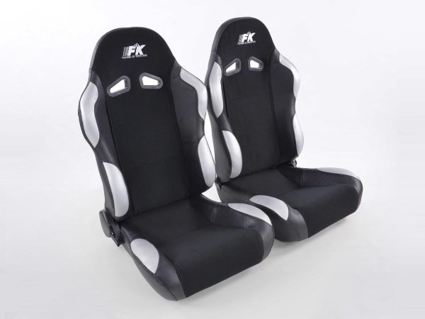 FK Sportsitze Auto Halbschalensitze Set Spacelook Carbon in Motorsport-Optik