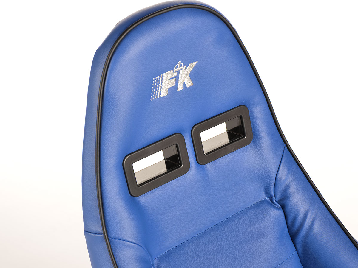 FK Sportsitze Auto Halbschalensitze Set Dortmund Kunstleder blau Kederschwarz