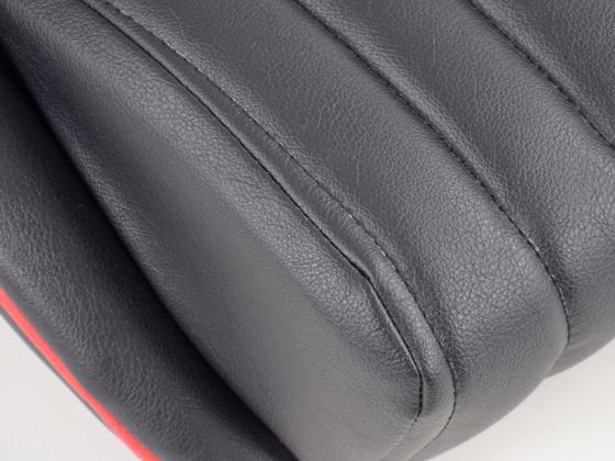 FK Oldtimersitze Auto Vollschalensitze Set Montgomery im Retro-Look schwarz/rot – Bild 6